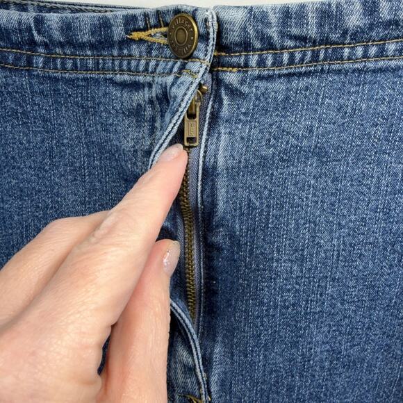 Villager women’s 16 Blue Jean knee length Pencil Skirt - Picture 3 of 10